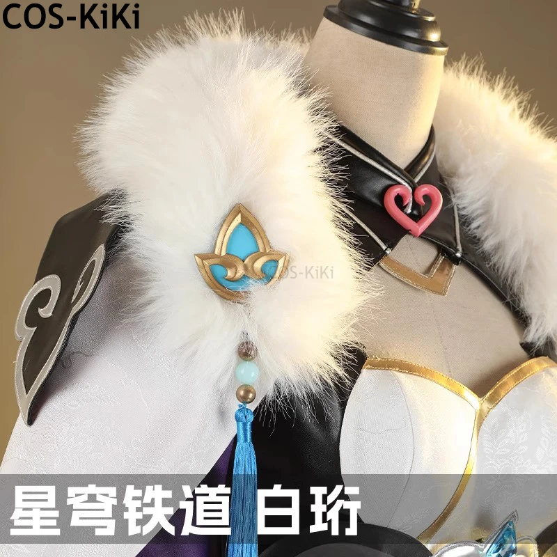 COS-KiKi Honkai: Star Rail Baiheng Game Suit Elegant Lovely Dress Cosplay Costume Halloween Party Role Play Outfit Women XS-XXL