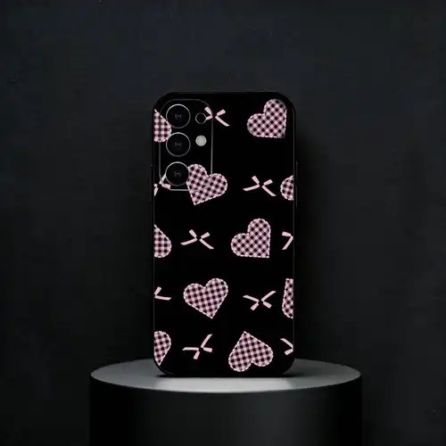 Bowknot Heart Phone Case For Samsung S25,S24,S23,S22,S21,S20,Plus,Fe,Lite,Others Black Cover - Image 5