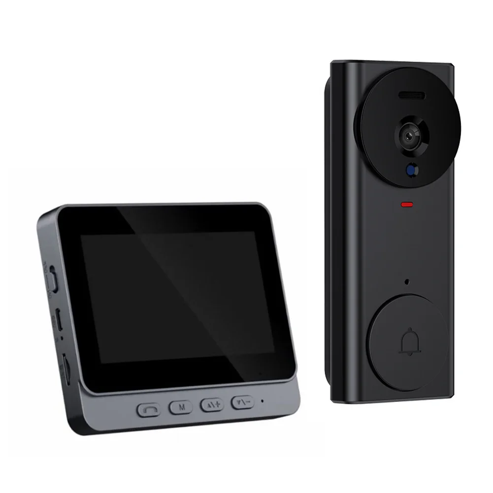 4.3-inch Display Screen Intelligent Doorbell Wireless Electronic Camera Video Doorbell With Camera Two-Way Communication