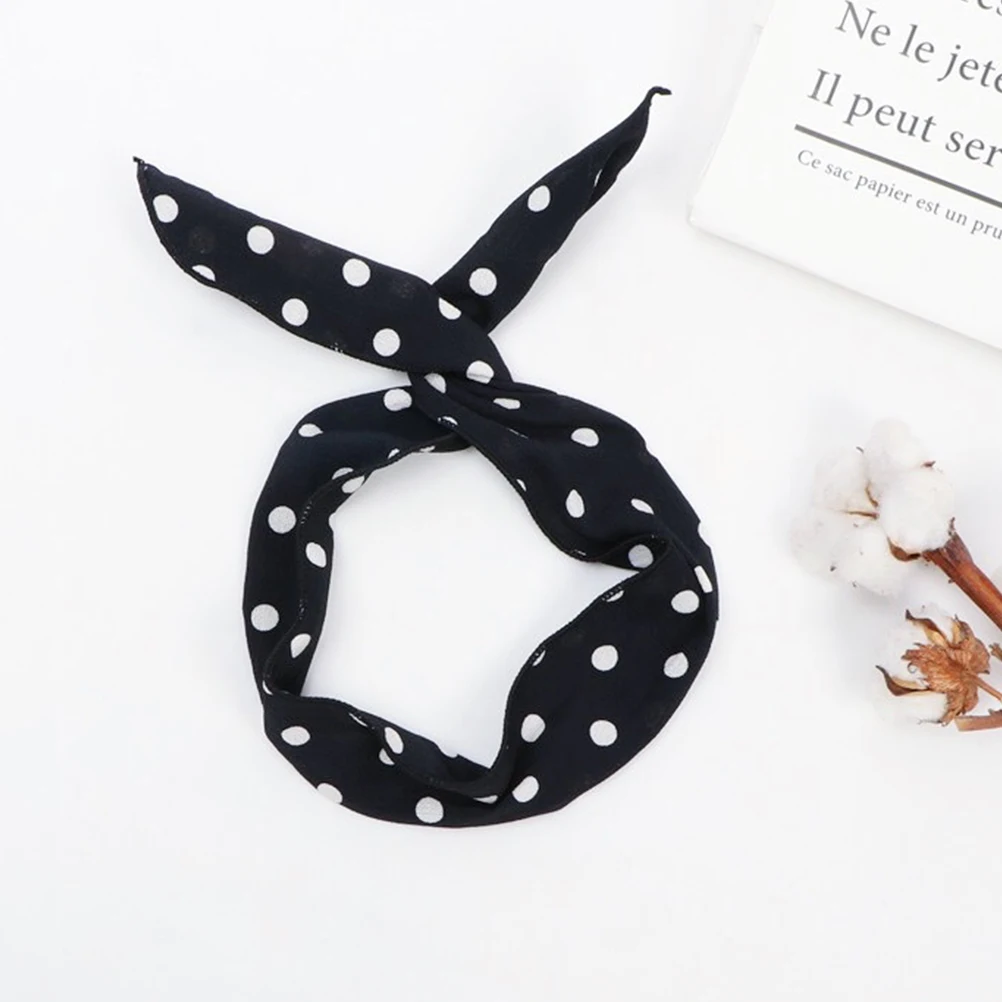 

4pcs Big Bowknot Headbands Rabbit Ear Bands Soft Cloth Headband For Girls Women Students Flexible Ear Hair Knot Headband Face