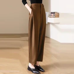 High Waist Slacks Female Trousers New In Xxl Aesthetic Casual Autumn Korean Fashion Women's Pants Outfits Clothing Original 90s