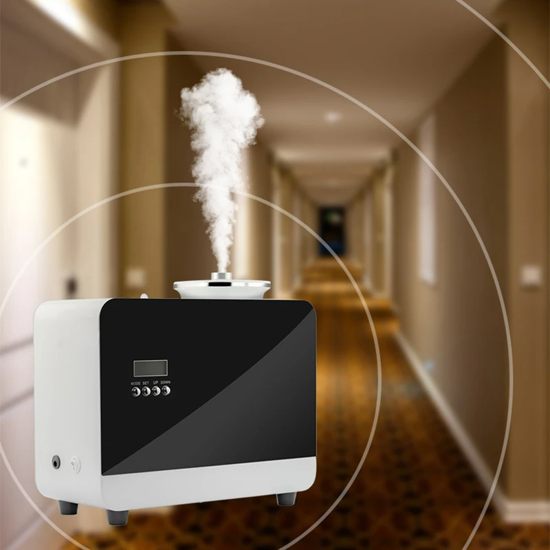 آلة ناشر رائحة تجارية 800 مل متصلة بـ HVAC/AC توقيت ذكي مجموعة كبيرة من موزع الزيوت العطرية للمنزل والمكتب والفندق