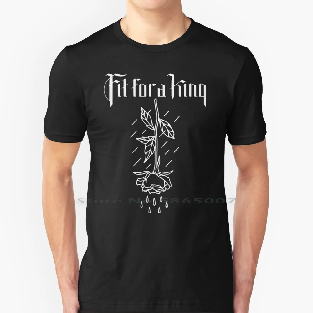 Fit For A King 6 T Shirt 100% Cotton Deathcore Metalcore Nu Metal Hardcore Black Metal Symphonic Metal Thrash Metal Melodic