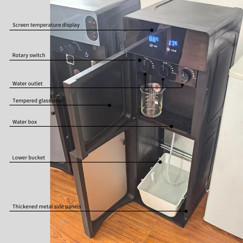Home Water Dispenser with Bottom Water Tank, Freestanding, Fully Automatic, Smart Cooling and Heating, Dual-Use, Small New Model