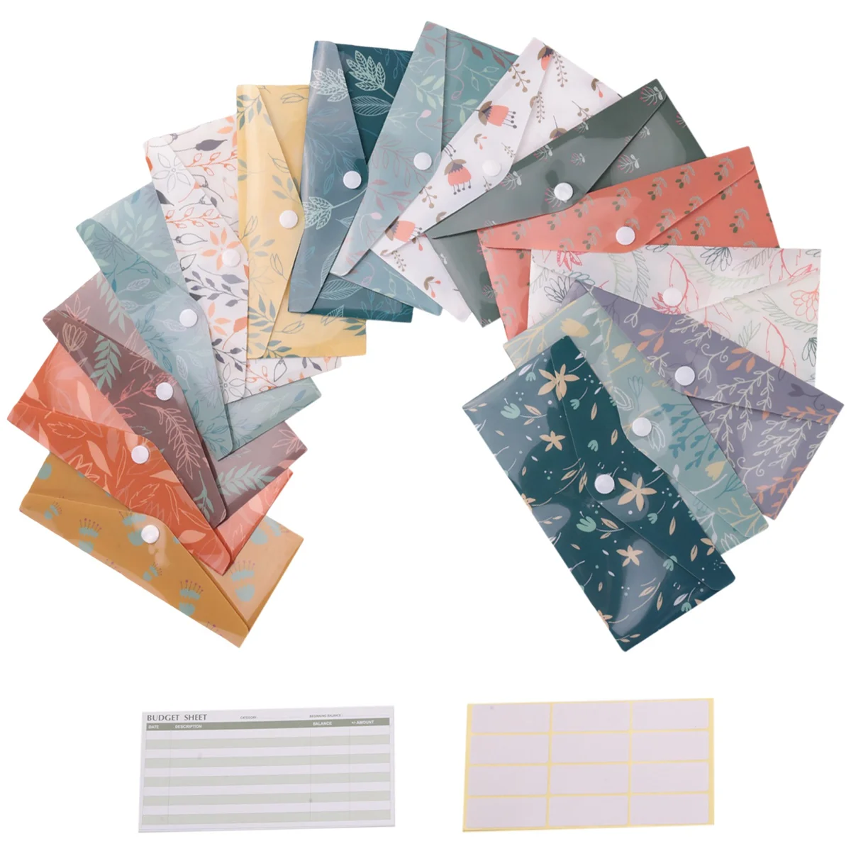 Waterproof Cash Budget Envelope, Reusable Plastic Cash Envelopes, Money Envelopes for Budgeting and Saving