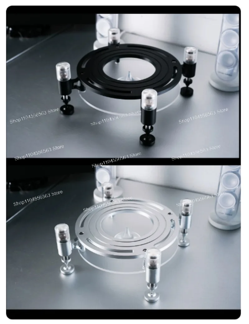 Magnetic Levitation Speaker Stand Metal Desktop Shock‑Absorbing Base for Crystal 4th 5th Generation Speaker