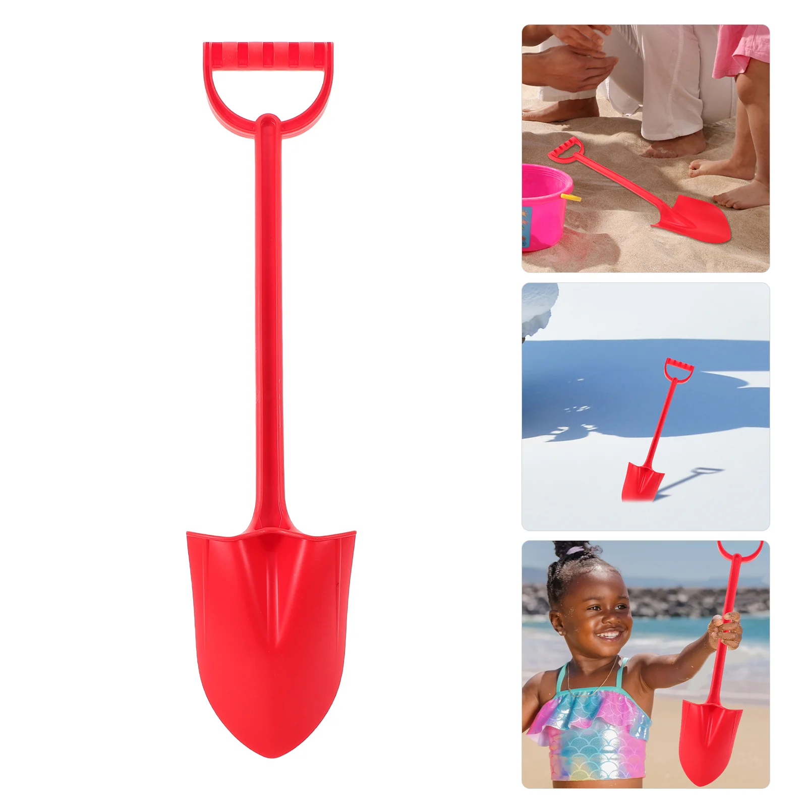 Play with Snow Kids Tools Mini Shovels Red Plastic Prop Outdoor Toys for