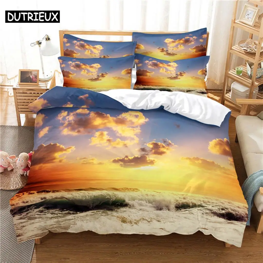 Beautiful  Scenery Bedding Set Duvet Cover Set 3d Bedding Digital Printing Bed Linen Queen Size Bedding Set Fashion Design