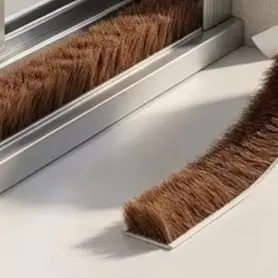 Self-Adhesive Sliding Door Sealing Strip 9x5mm Anti-Collision Dust=Proof Weatherstrip For Home Window Gap Blocking Brown Gray