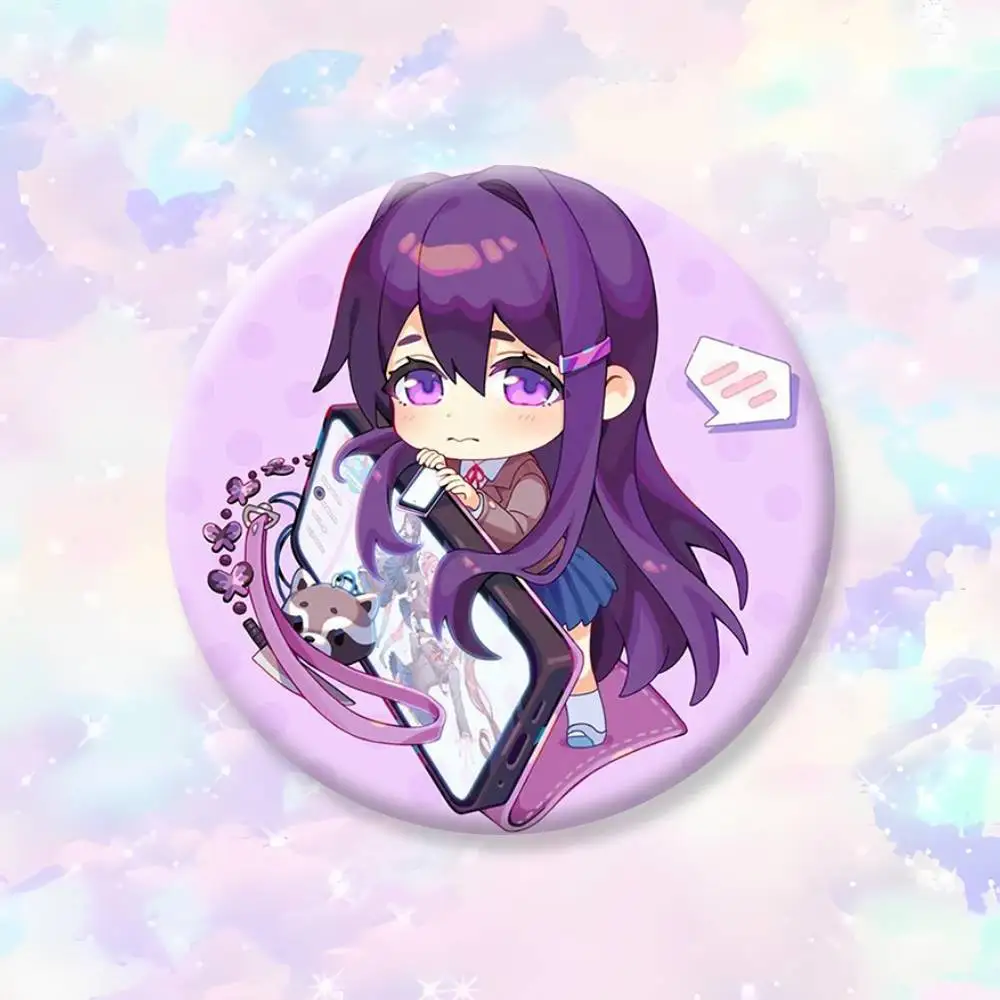 DDLC Girl Y-Yuri Abzeichen, kreative Anstecknadeln aus Weißblech, Brosche, Abzeichen für Kleidung, Rucksack – Detail 13