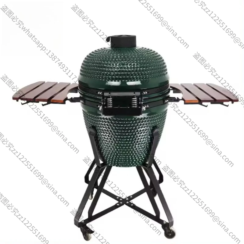 Suitable for 21 Inch Ceramic Grill Stone Pattern Bright Glaze Courtyard Charcoal Grill Internet Celebrity Baking Oven