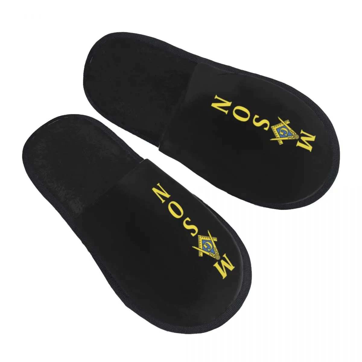 

Custom Freemason Mason House Slippers Women Cozy Memory Foam Masonic Freemasonry Slip On Spa Slipper Shoes