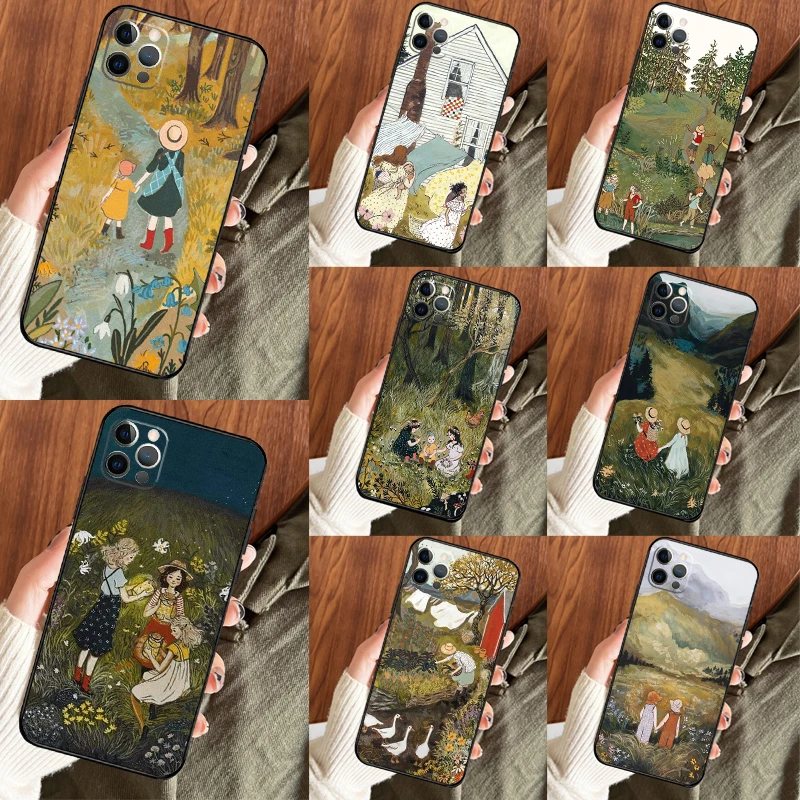 Cartoon Scenery Gir…