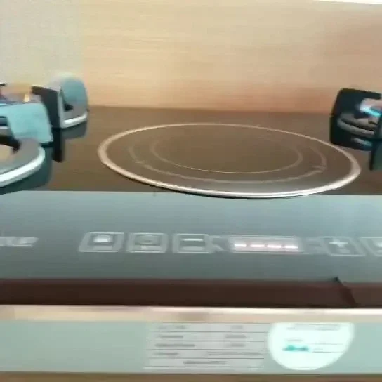 Cooking utensils with 5 built-in burners, 4 mixing furnaces, 1 single electric induction ceramic stove