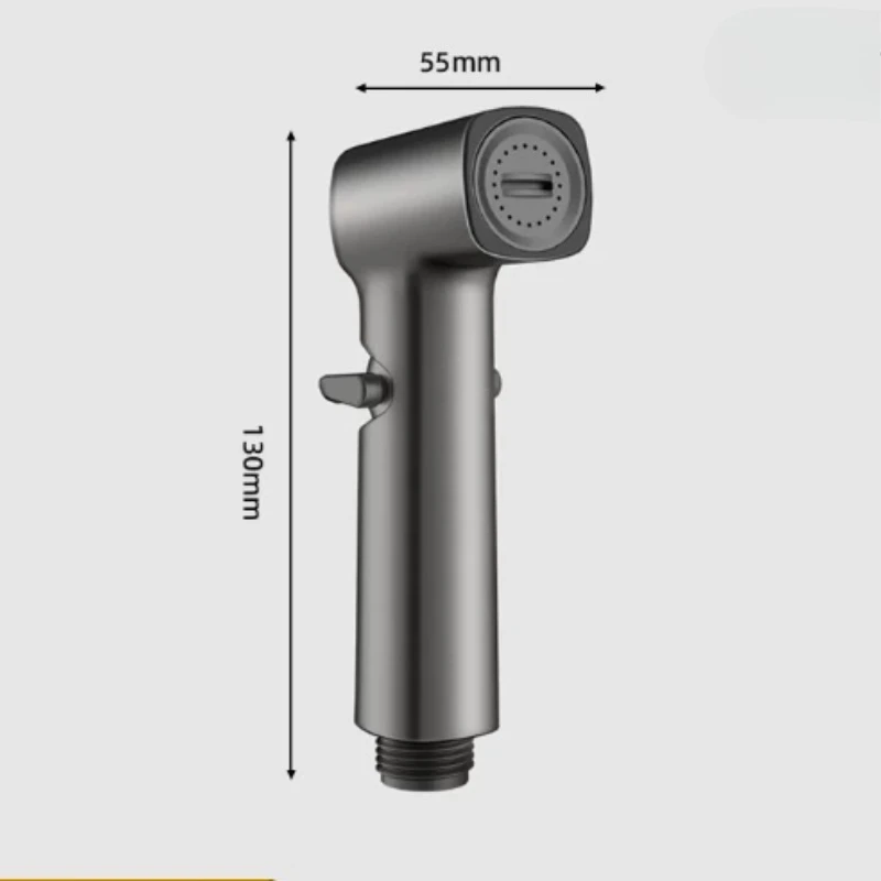 Square Head Handheld Bidet Sprayer with Adjustable Water Pressure, Light Plastic for Feminine, Pet & Shower Washing