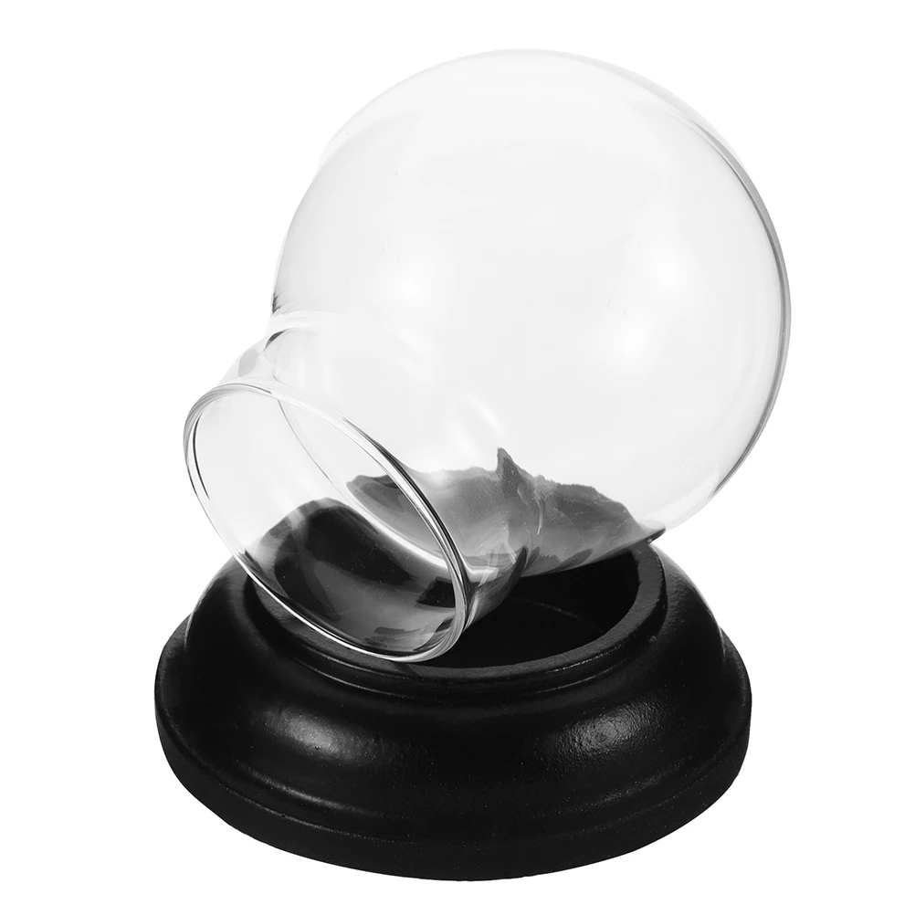 

Empty Glass Snow Globe Kit: Clear DIY Fillable Water Globe for Craft Home Decor Christmas Holiday Ornament Display