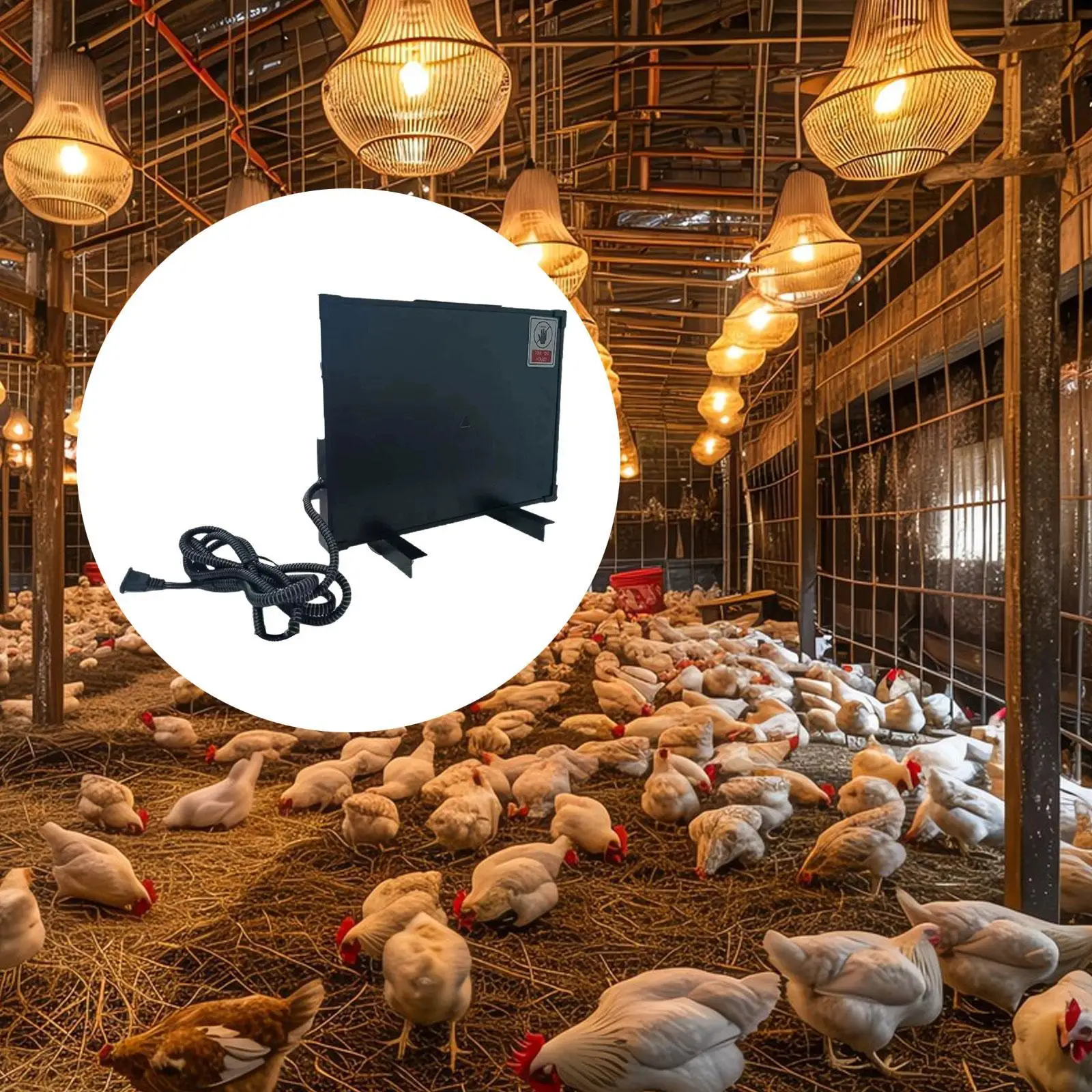 

Chicks Brooder Heater Chicken Breeding Heating Plate for Outside Puppy Pets