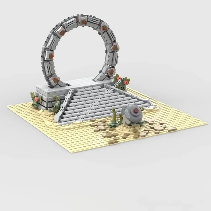 803pcs MOC Stargate Minifigure Scale Spaceed Model Building Blocks Architecture Assemble Christmas Gift Idea Education Toy Brick