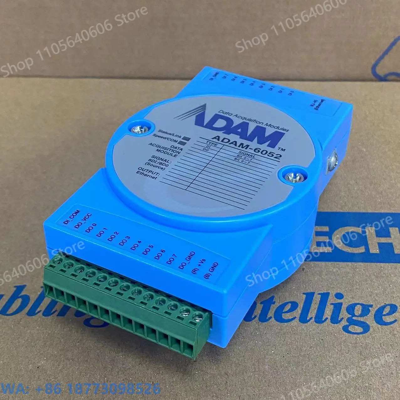 New ADAM-6052-D 16-channel Self-sourced 8-digital Input and Output Module Can Issue PWM Pulses, 1PCS