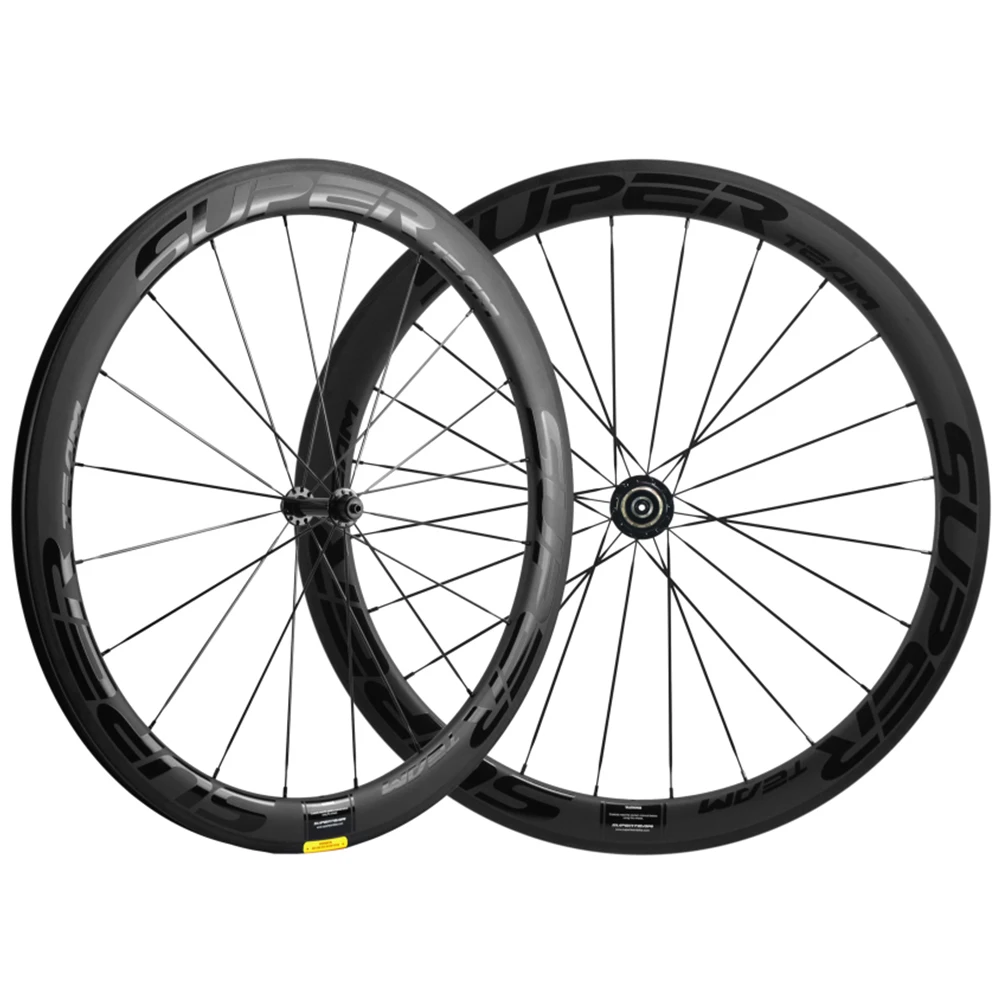 

Карбоновые колеса SUPERTEAM 700C, 50 мм, гоночные колеса UCI, дорожная колесная пара из углеродного волокна для HG