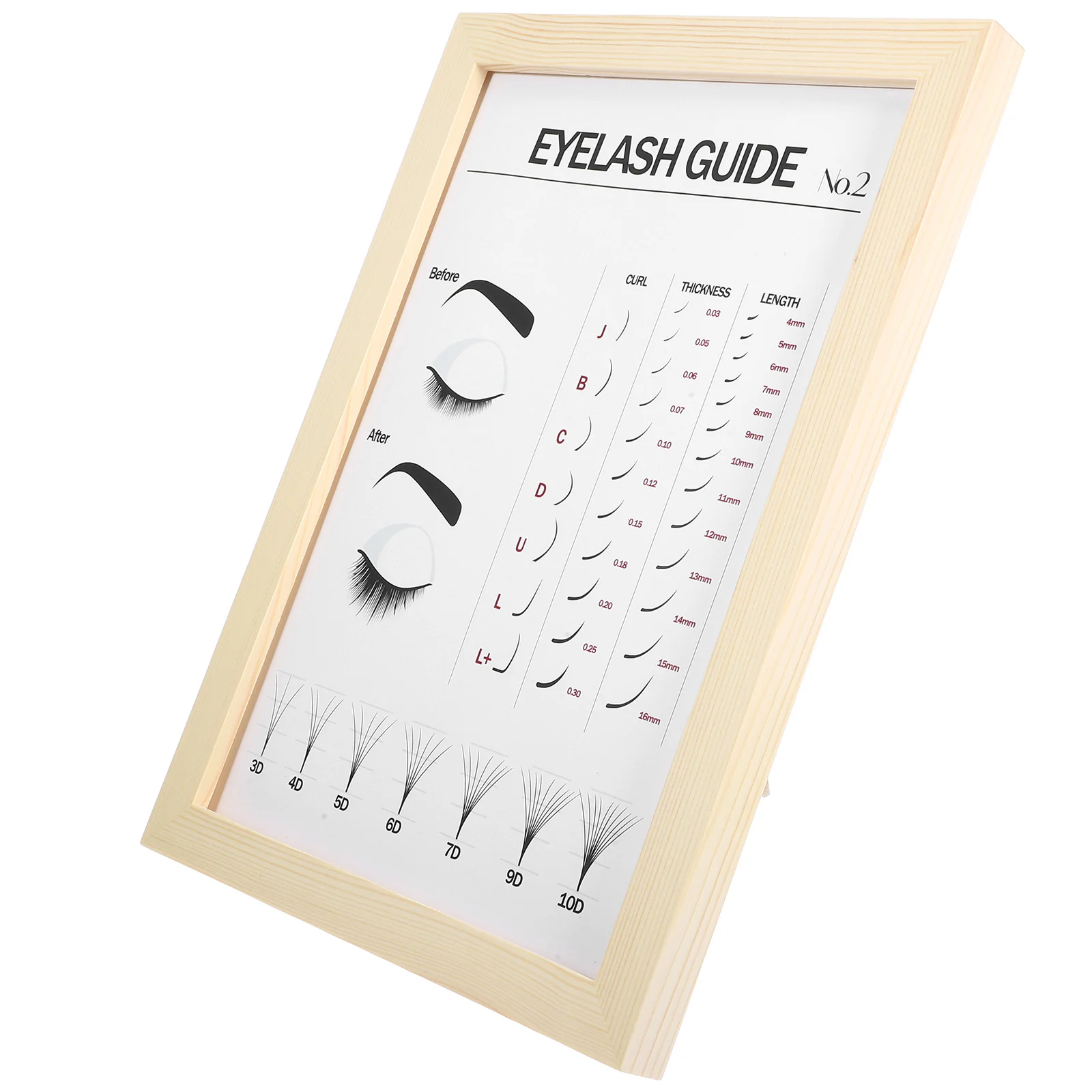 

Eyelash Display Board 30 Designs Art for Lash Artists False Eyelashes Types Display Board Lashes Art Print