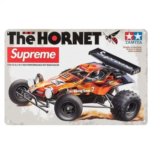 Metallposter Rc Car Wanddekoration Blechschild Plakette Tamiya Hornet-Aluminium