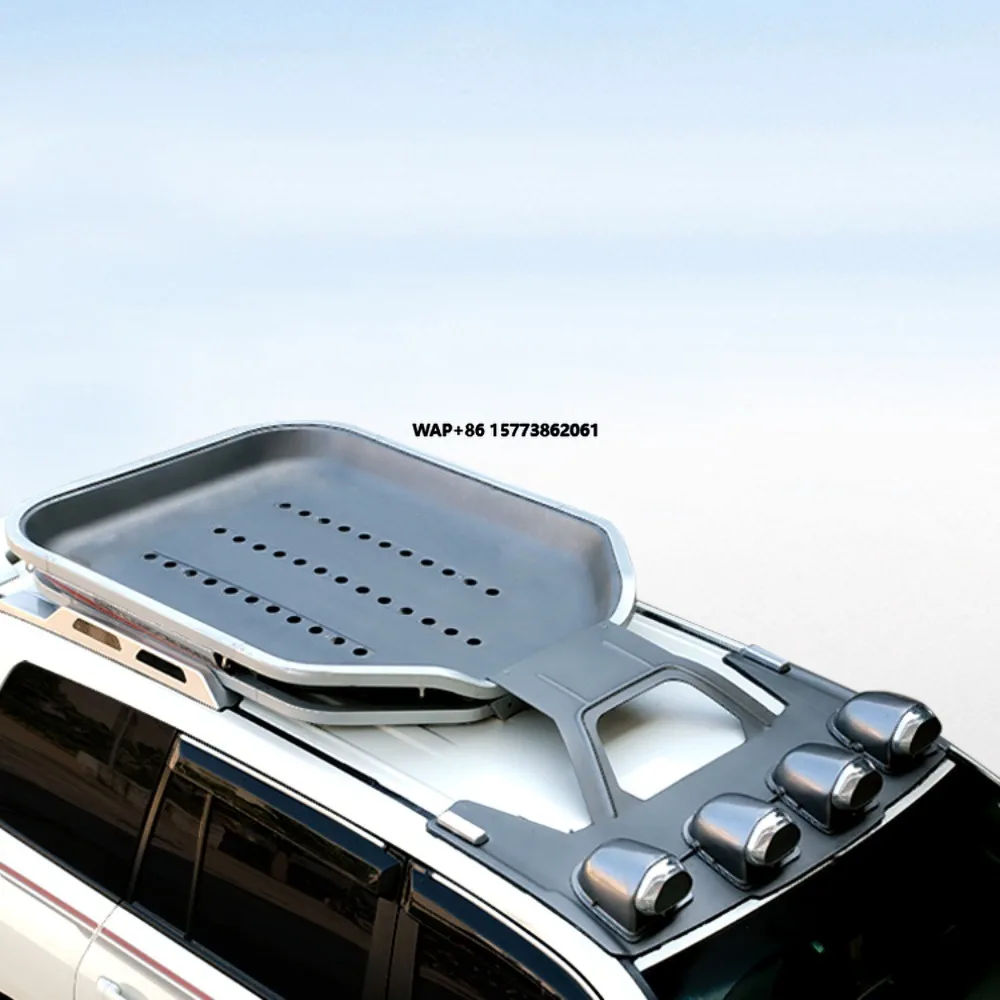 New Design Multifunction  Alloy  ABS  Plastic  Top Roof Luggage Racks for Land Cruiser Prado 150 Roof Rack