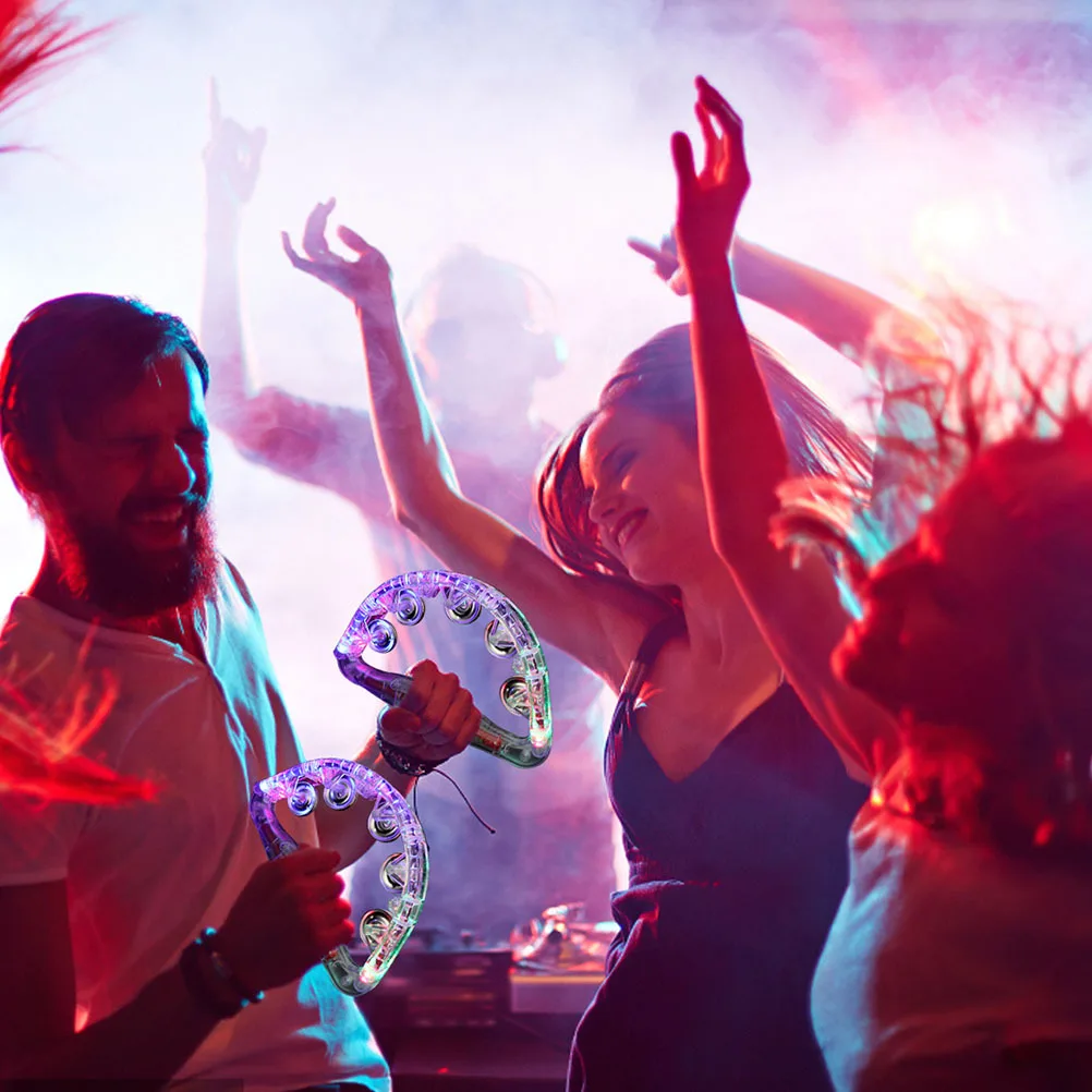 جرس يدوي مضيء يدوم طويلاً وحفلات متوهجة وخفيف الوزن ومبتكر للعطلات #4