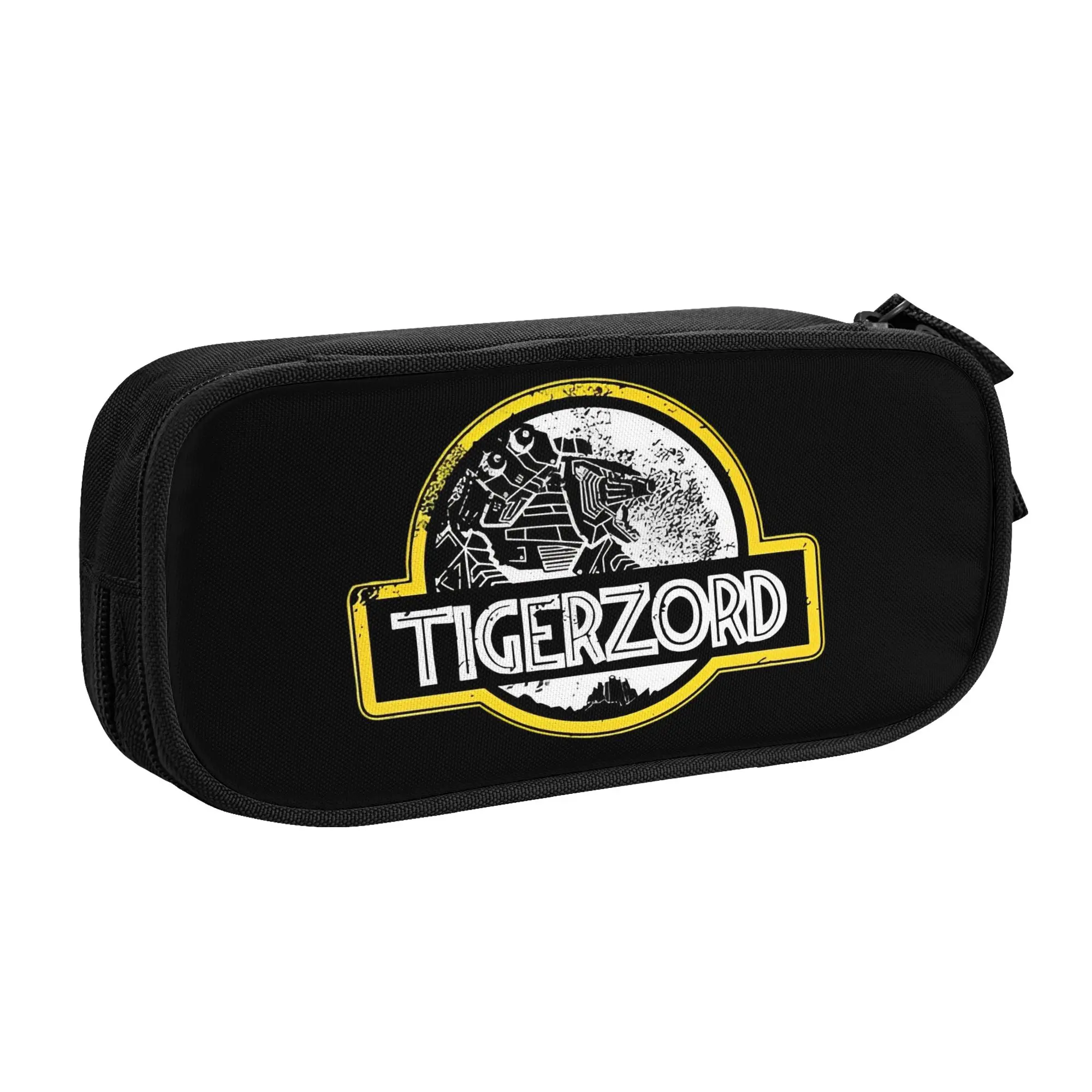 Large Capacity Bags for Child Cartoon Power Rangers White Tigerzord  School Pencil Bag for Boys Gilrs Kids