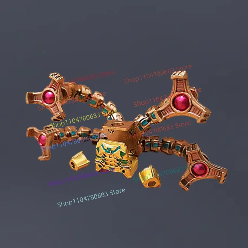 

Строительные блоки, мини-фигурка, золотые электронные биомеханические змеиные когти, доспехи, сборная модель, аниме, мультяшные аксессуары, игрушка в подарок