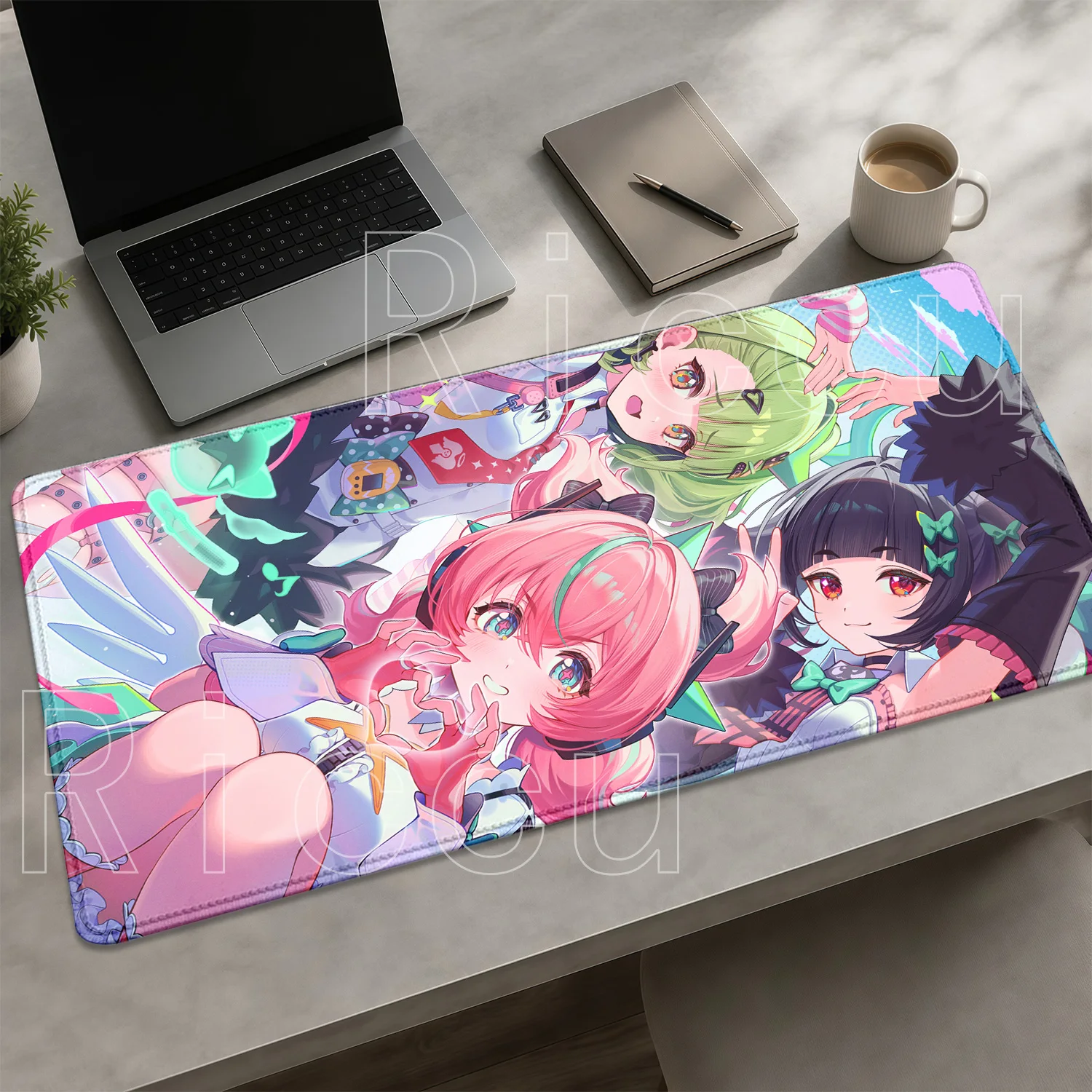 Sunna Aria Nangong Yu‌ Mousepad Angels of Delusion AOD PC Gaming Mouse Pad ZZZ Zenless Zone Zero Anime Girl HD Printing Desk Mat
