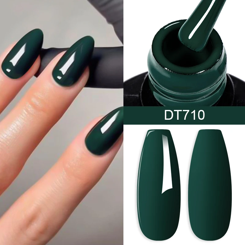 MEET ACROSS 7.3ml Smalto gel per unghie color avocado Semi permanente Forniture per unghie fai da te Vernice gel per manicure Soak Off Base Top Coat