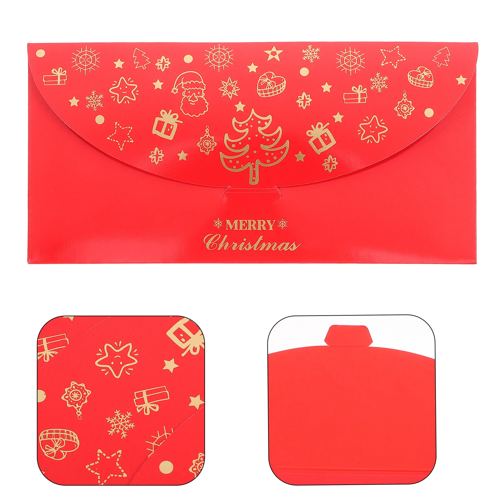 

5Pcs Gold Foil Red Envelopes Beautifully Crafted Christmas Red Envelopes for Gifts Fortune New Year Celebrations Traditional