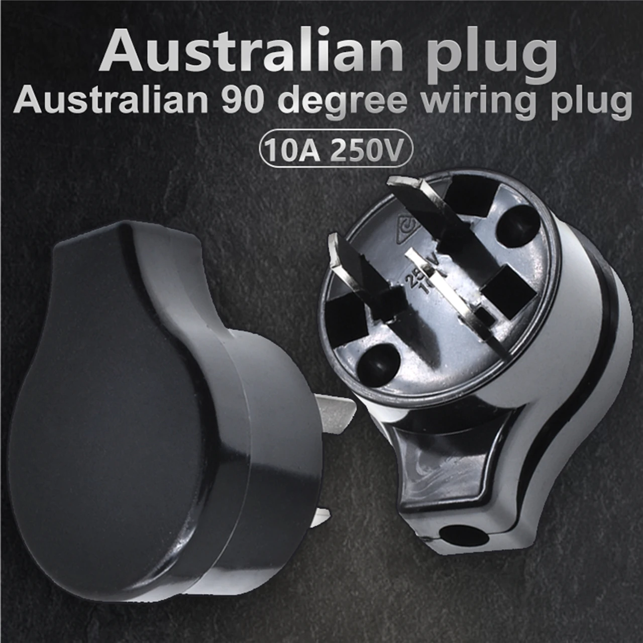 AU NZ Australian CN Chinese Argentina 10A AC assemble Electrical Power Plug 3pin Wire Socket Outlet Adaptor Extension Cord Cable