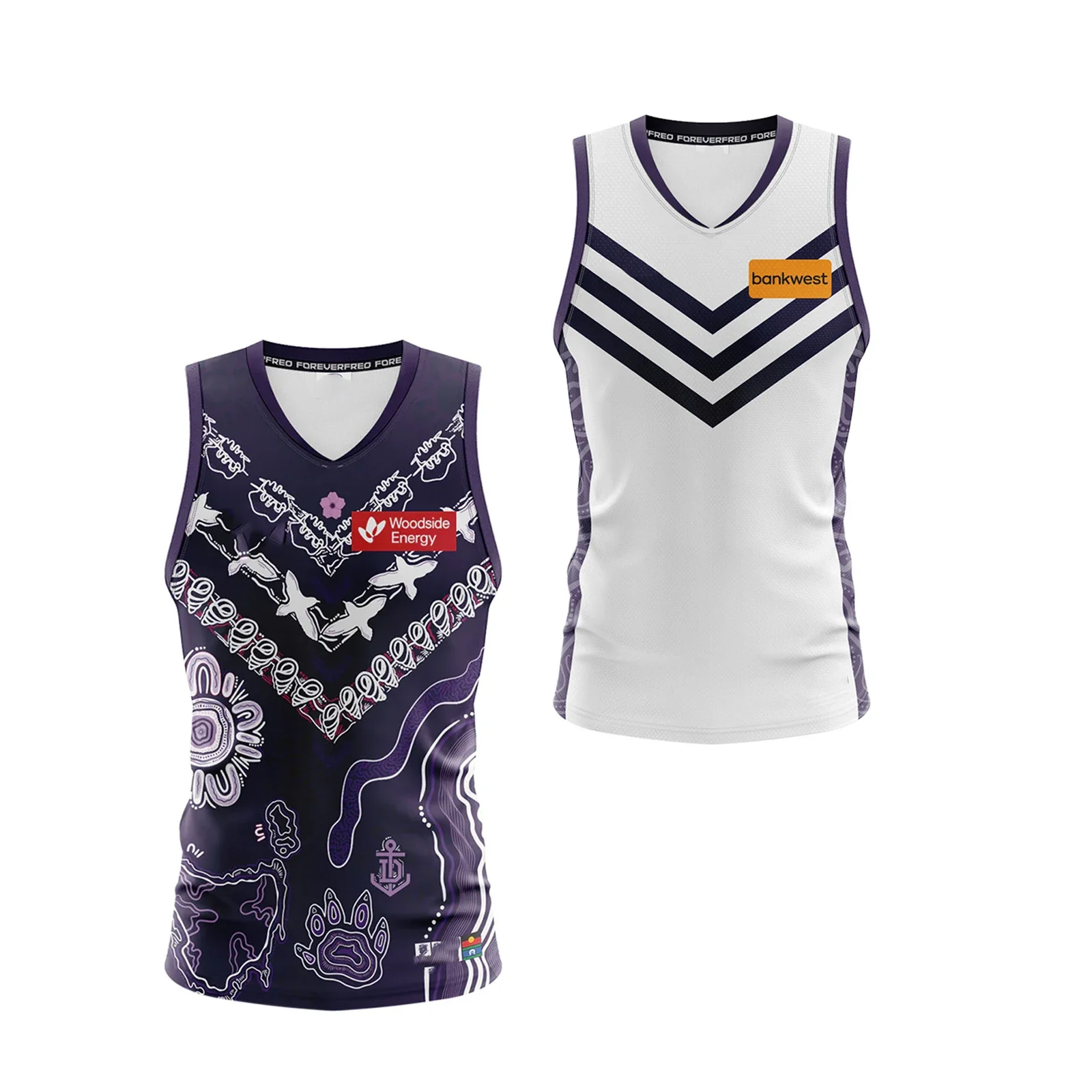 

2023 Fremantle Dockers Authentic Mens Indigenous Home/Clash Guernsey