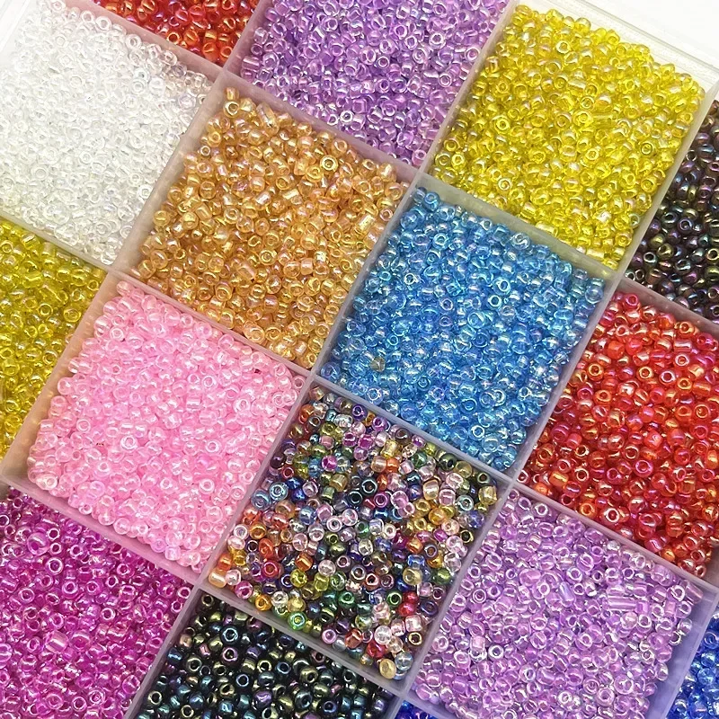 2/3/4mm AB Color Effect of The Lacquer That Bake Charm Czech Glass Seed Beads DIY Bracelet Beads for Jewelry Making Accessories