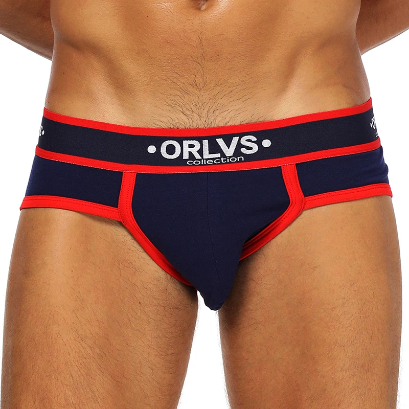 ORLVS Briefs Elastic Short Male Pants Soft And Fit Wide Crotch Space Double Stitches At Shorts Of Edge Comfortable Underwear