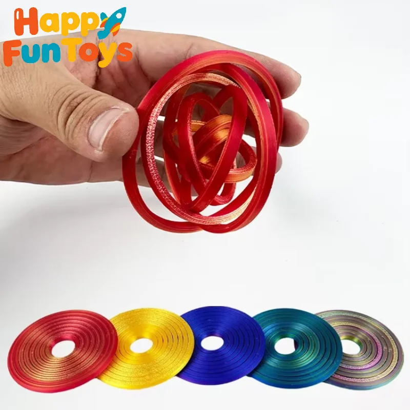 

3D Printing Fingertip Gyroscope Toys Antianxiety Portable Fractal Fidget Disc Round Spinning Toy Party Game Toy