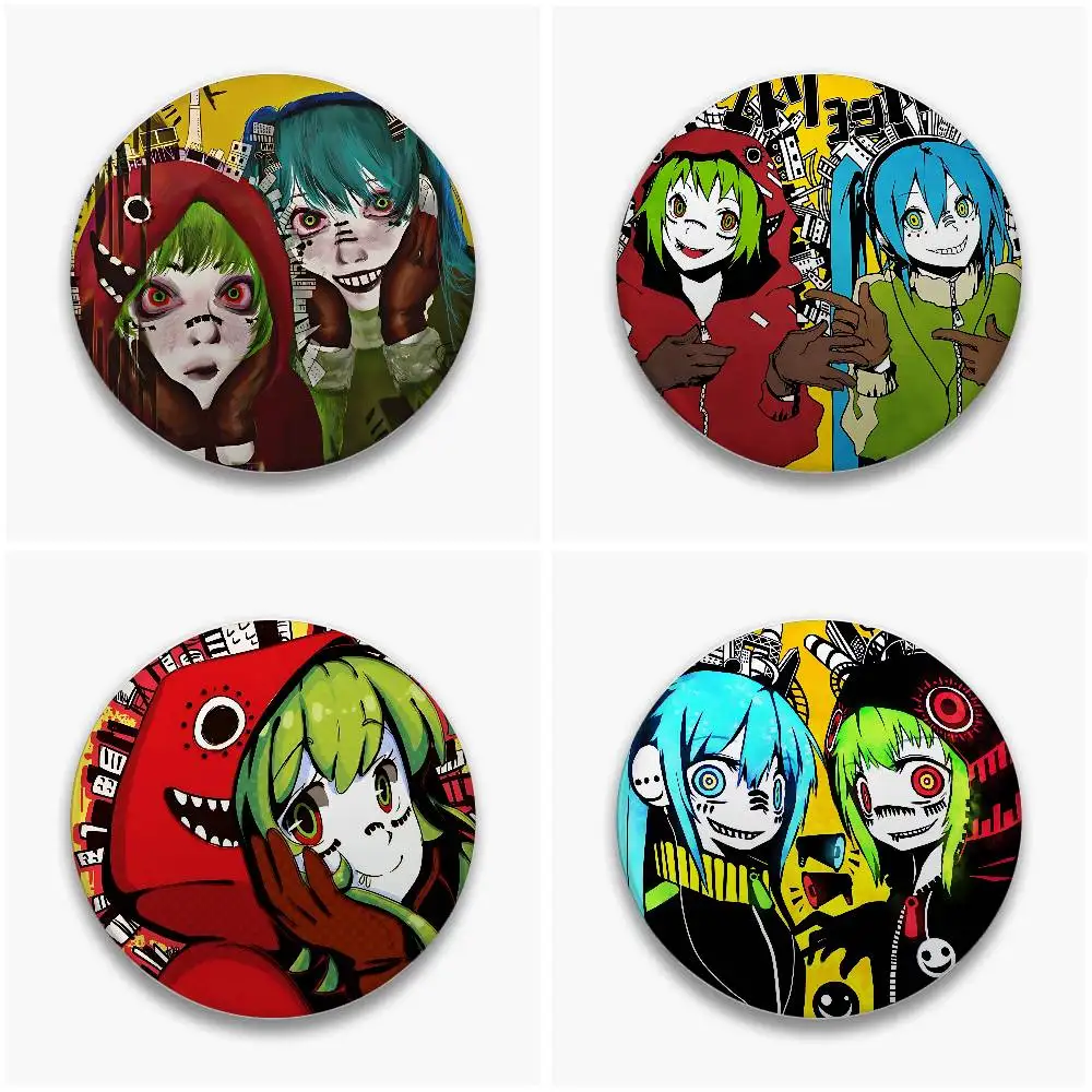 Popular M-Matryoshka V-Vocaloid Badges Button Pin Handmade Brooch For Clothes Badge Backpack Decoration Accessories