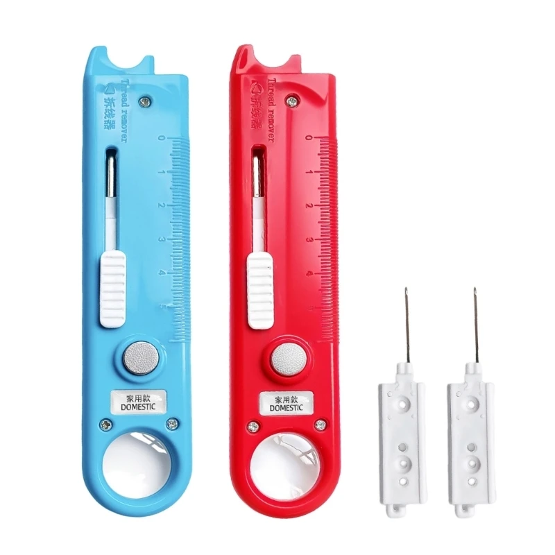 Sewing Threading Aid with Viewing Lens, Thread Opener and Scale J0MC