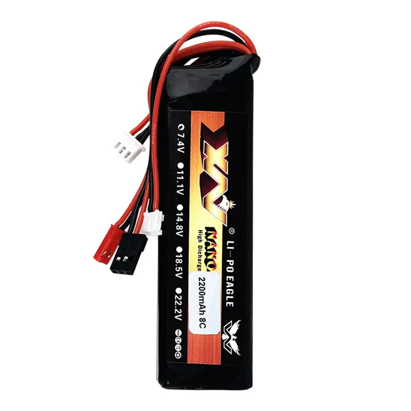 2S 7.4V 2200mah 8C batteria Lipo per Futaba T6J T8FG 12FG accessori trasmettitore Radio telecomando batteria ricaricabile 7.4V