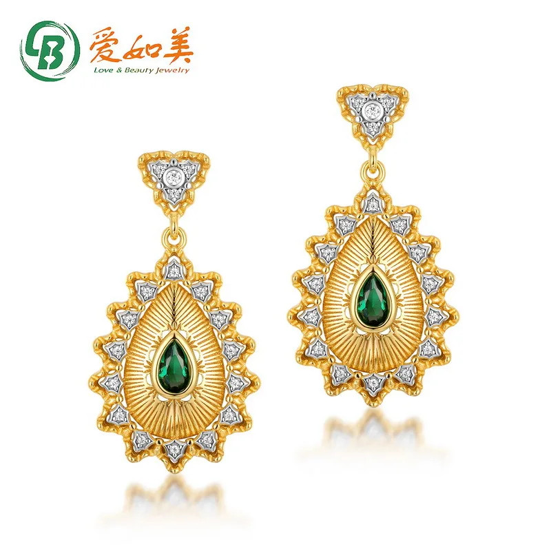 

Ball Girl Lace Earrings Women's Light Luxury 18K Gold PT950 Platinum Silver Plated 7-Layer Gold Nano Earrings Jewelry