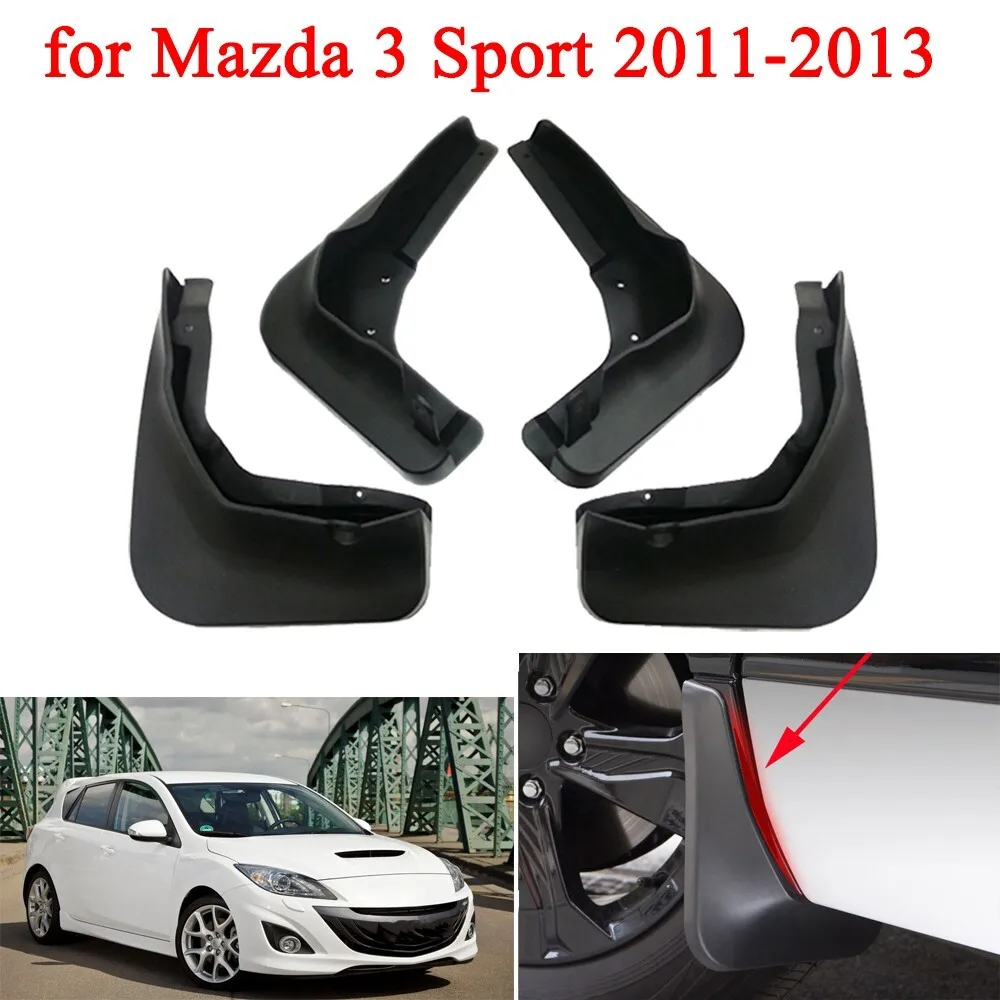 Car Mud Guards Fender for Mazda 3 Sport 2011-2013 Car Mud Flaps Splash Guards