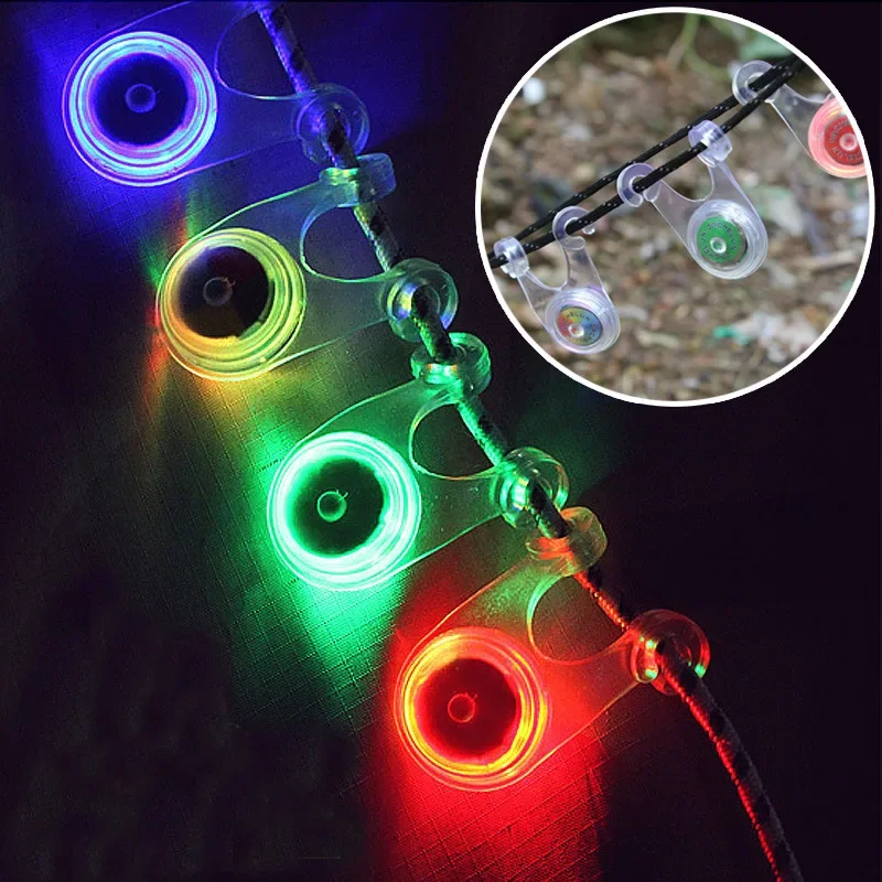 outdoor camping lights, wind rope hanging lights, sky curtains, rope pulling tents, warning lights, LED decorative lights