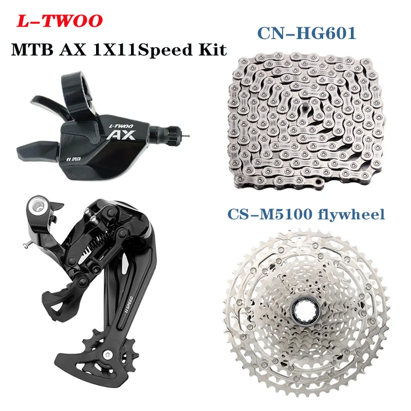 

LTWOO 1X11Speed Derailleur Kit CS-M5100-42/51T Cassette CN-HG601 Chain 11V Mountain bike Groupset for shimano M5100 crankset