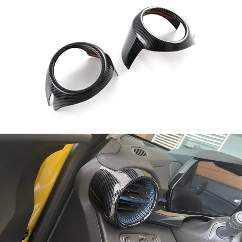 

Car Dashboard Side Air Outlet Vent Ring ABS Stickers For Chevrolet Trax 2023 Interior Auto Styling Accessories 2pcs