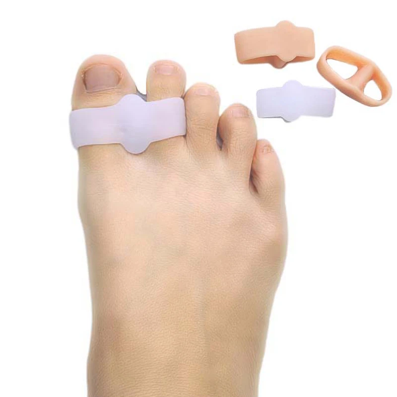 

12Pairs Foot Care Separators Hallux Valgus Straightener Silicone Hammer Splitter Pain Relief Overlapping Toe Gel Corrector