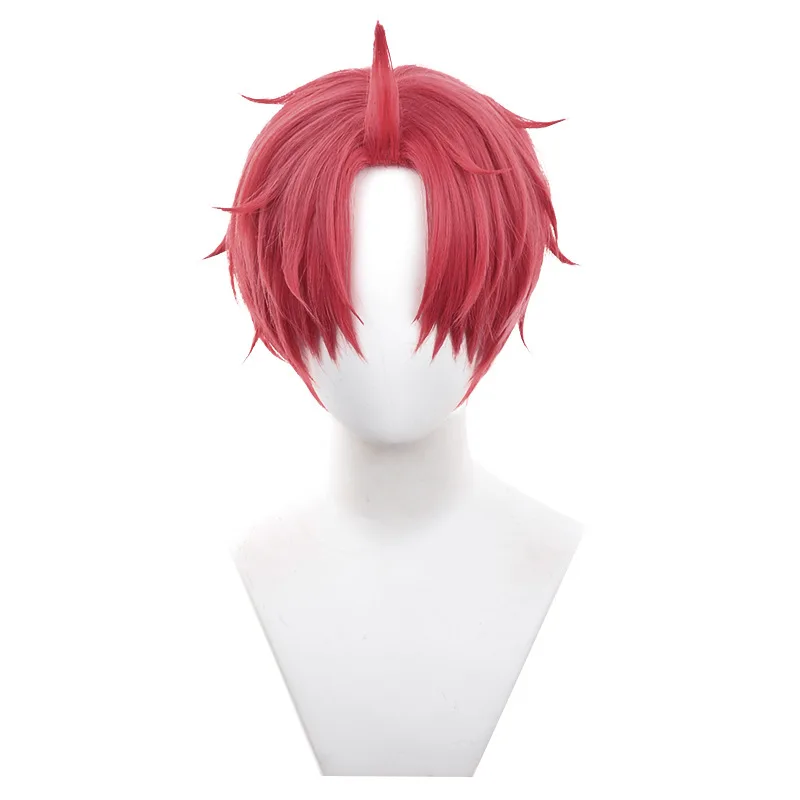 DAN DA DAN Jin Enjoji Parrucche Cosplay Corti 30 cm Capelli Sintetici Jiji Enjoji Dandadan Parrucca Halloween Festa Di Natale + Protezione Della Parrucca