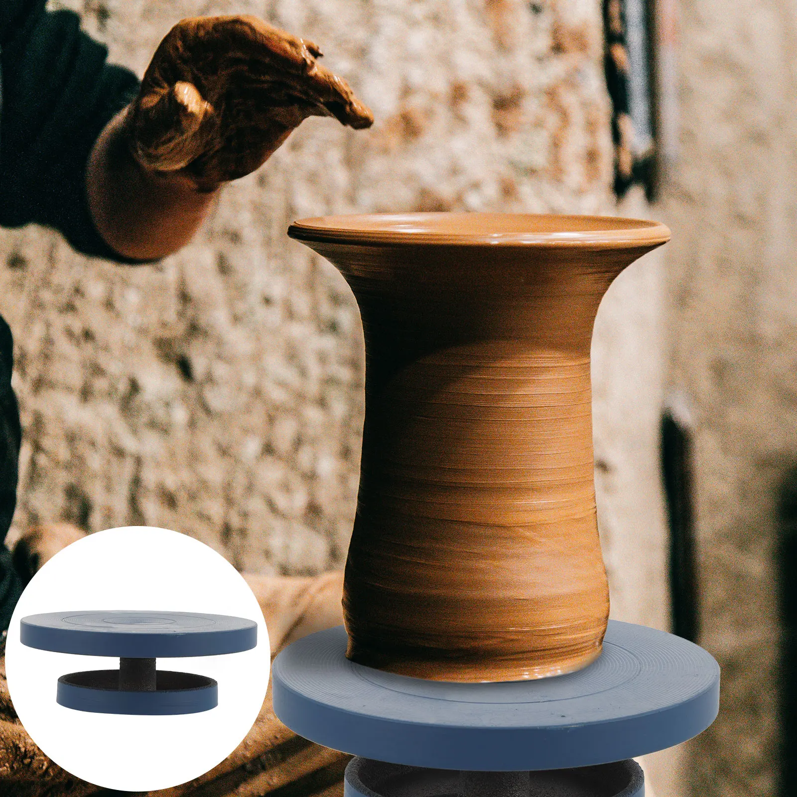 Ton-Drehteller, 15 cm, Gusseisen, Keramik-Werkzeuge, Keramik, Handwerk, Bildhauerei, rotierendes Lager, rotierender Kuchenständer, Kuchenständer