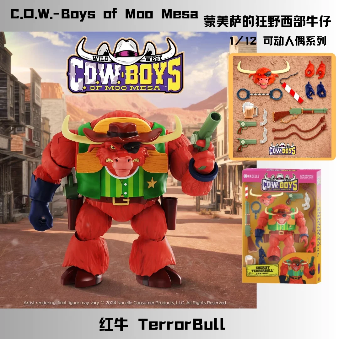 

Origina Nacelle C.O .W.-Boys Of Moo Mesa 1/12 Action Figure Statue Terrobull Kate Moo Figurine Toys